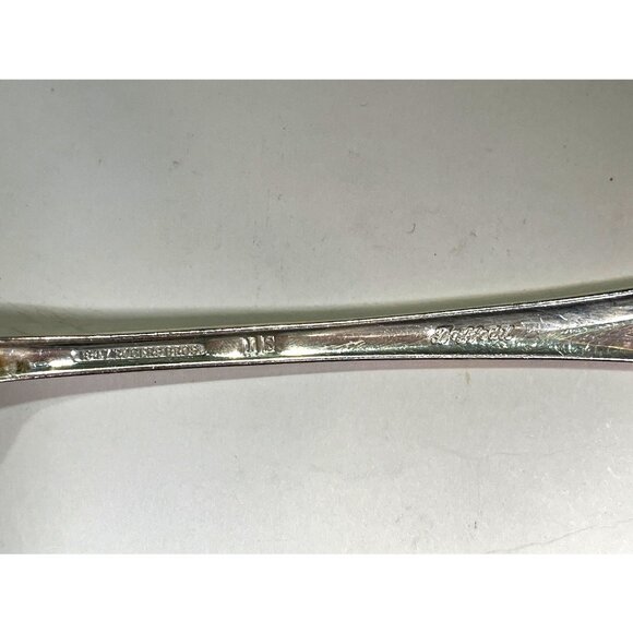 Set Of 7 Wm Rogers Mfg Co Silver Plated Floral Pattern Dinner Forks Vintage 67n - Picture 5 of 5